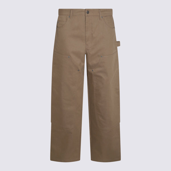 Golden Goose 40% Cotton cargo pants in beige