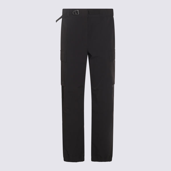 Moncler Grenoble 91% Polyamide cargo pants in black