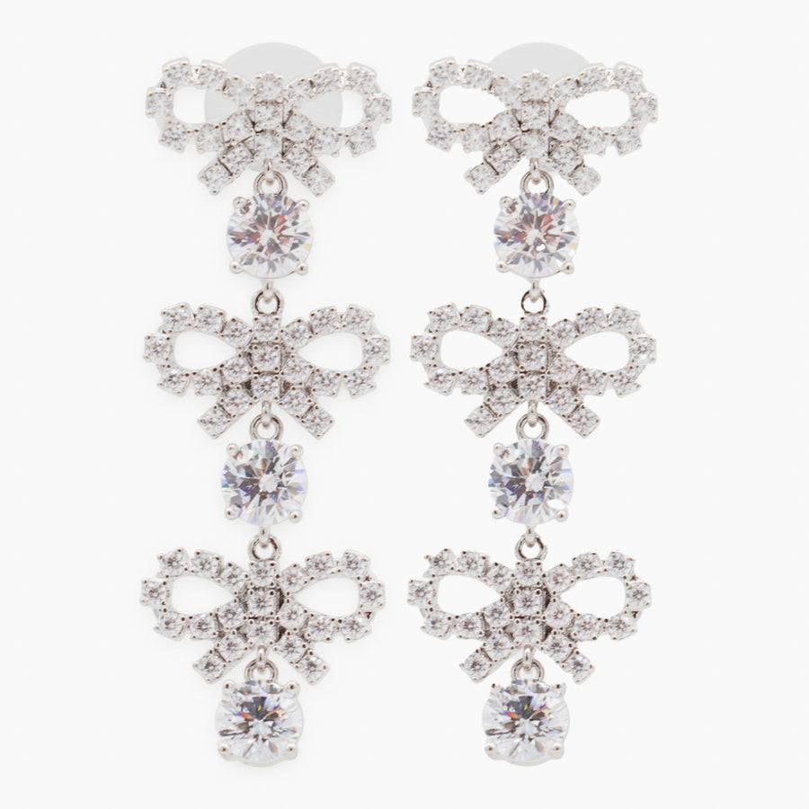 Self-Portrait Brass earrings in silver