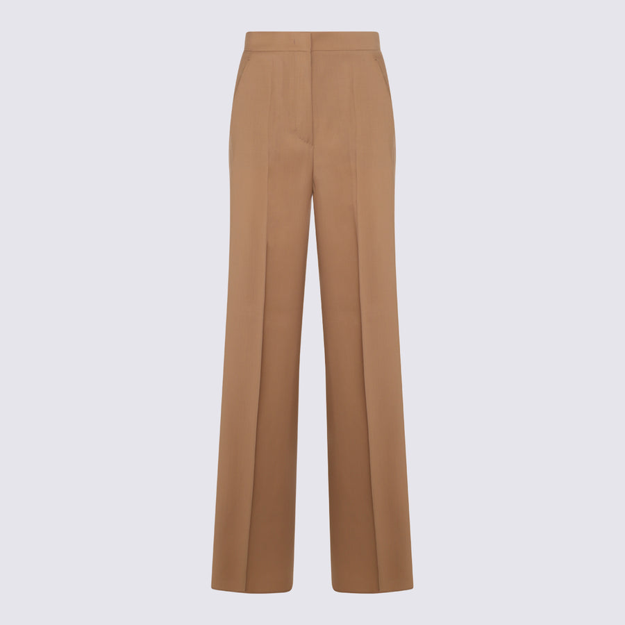 Max Mara 100% Virgin Wool trousers in beige
