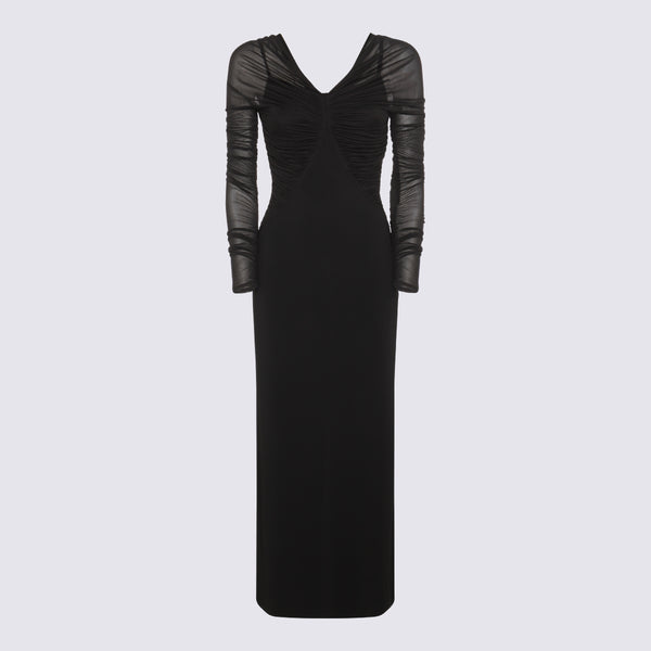 Max Mara 100% Viscose dress in black
