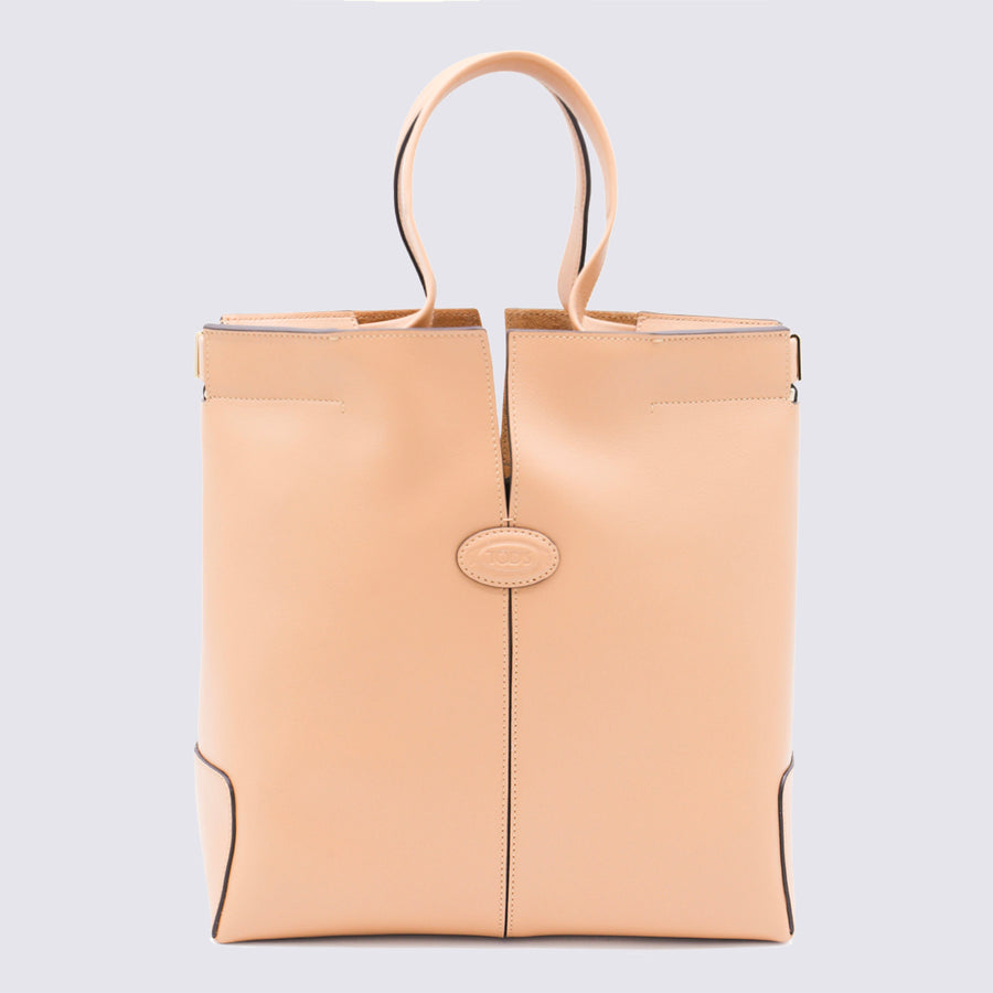 Tod's 100% Leather top handle bag in beige