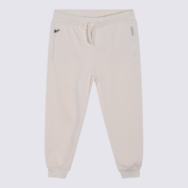 Moschino 100% Cotton joggers in white