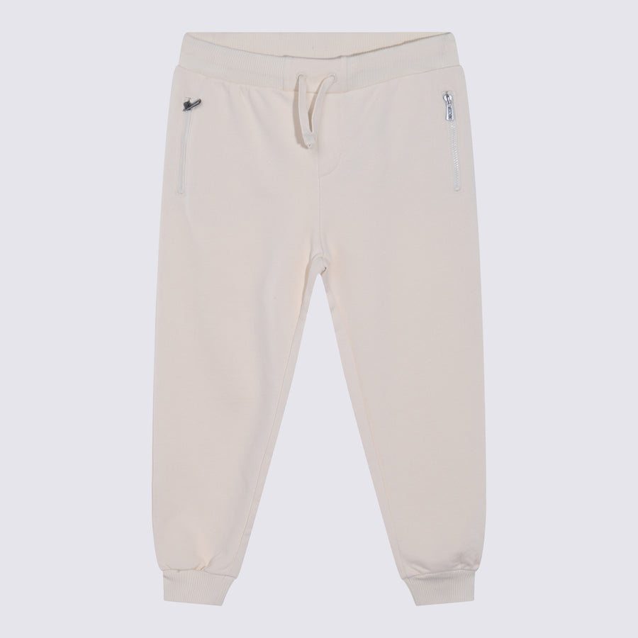 Moschino 100% Cotton joggers in white