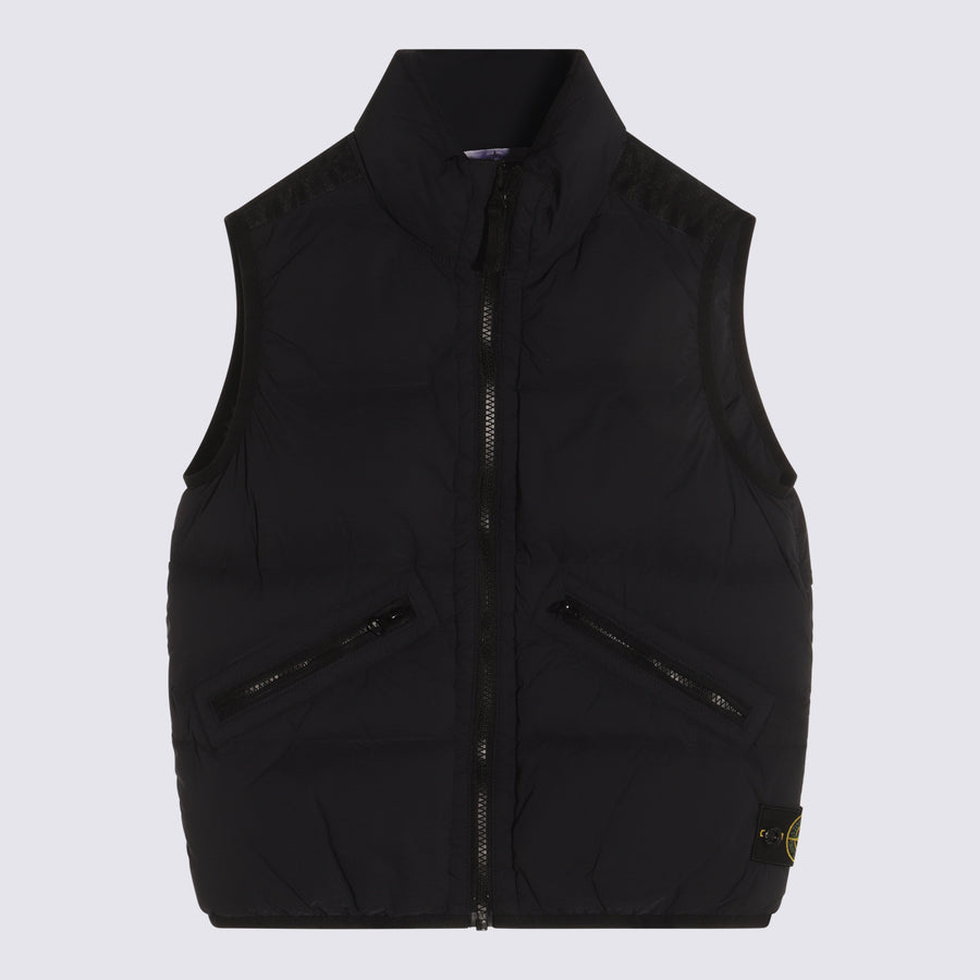 Stone Island 100% Nylon down jacket in navy