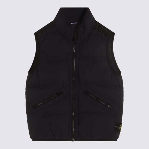 Stone Island 100% Nylon down jacket in navy