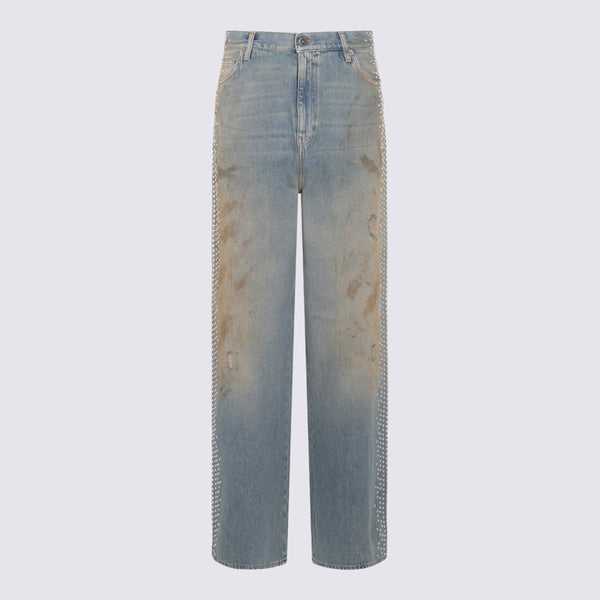 Golden Goose 100% cotton jeans in blue