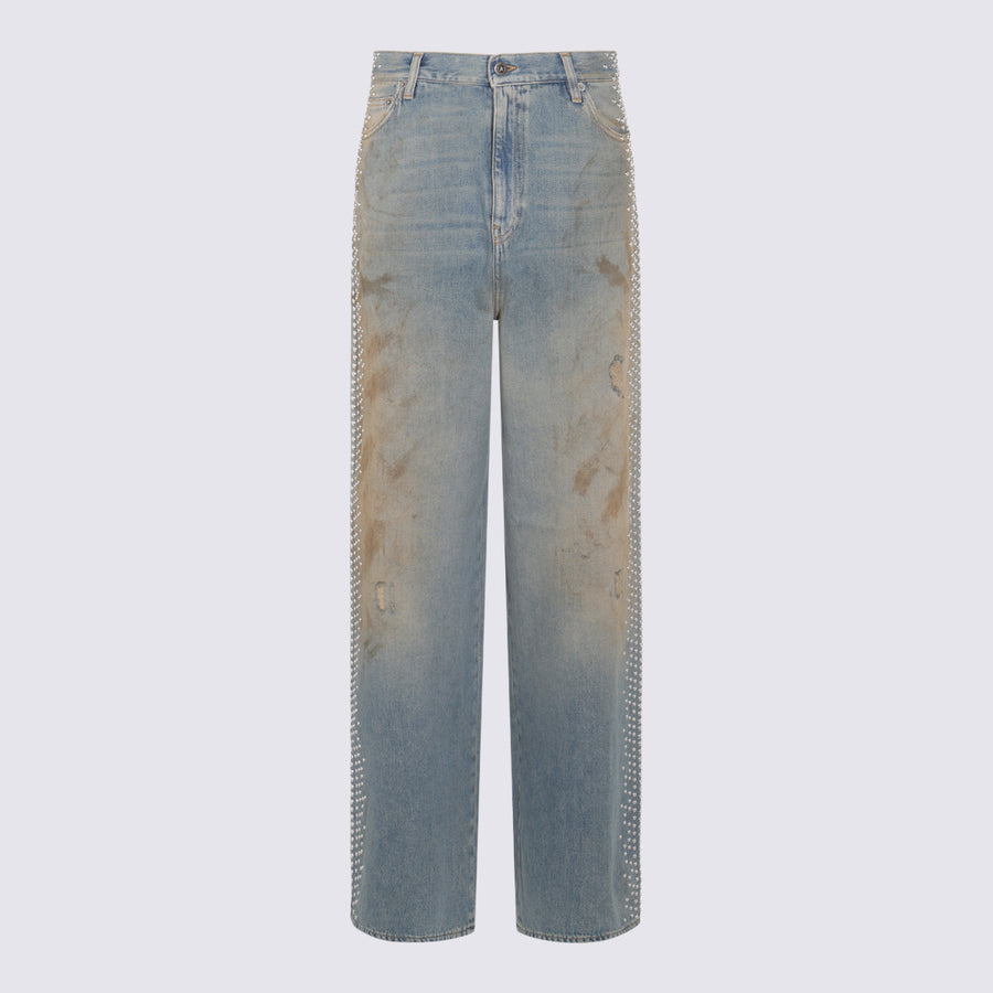 Golden Goose 100% cotton jeans in blue
