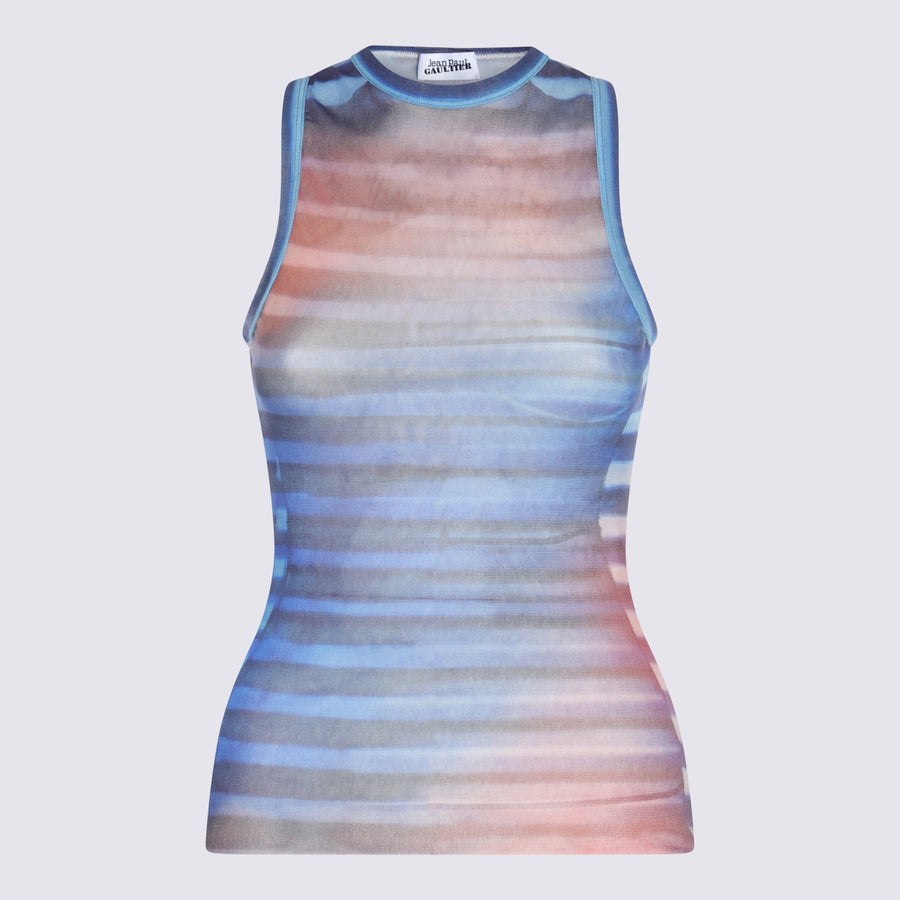 Jean Paul Gaultier 100% PA tank top in multicolor