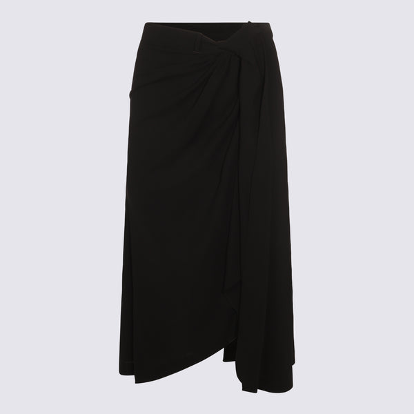Balenciaga 60% Acrylic skirt in black