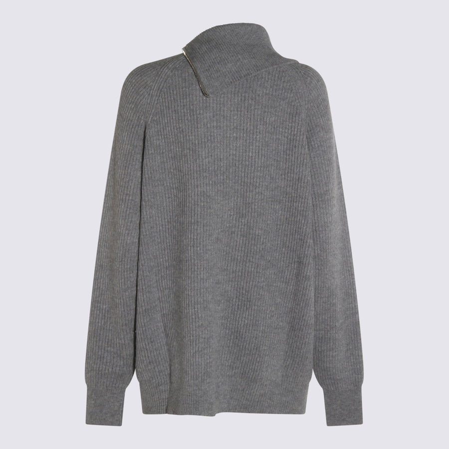 Sportmax 80% Wool sweater in gray