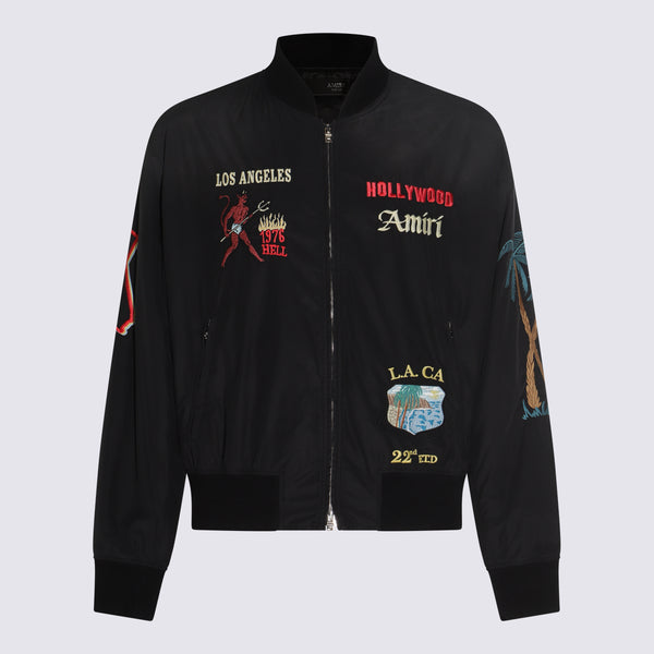 Amiri 54% Polyamide jacket in black