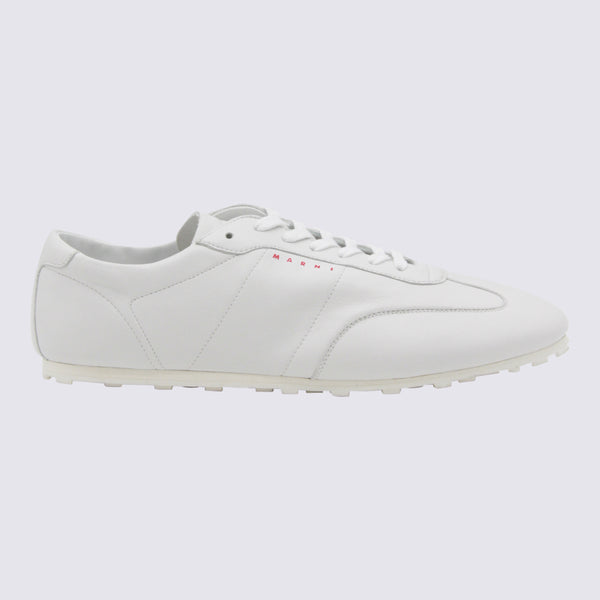 Marni Leather upper sneaker in white