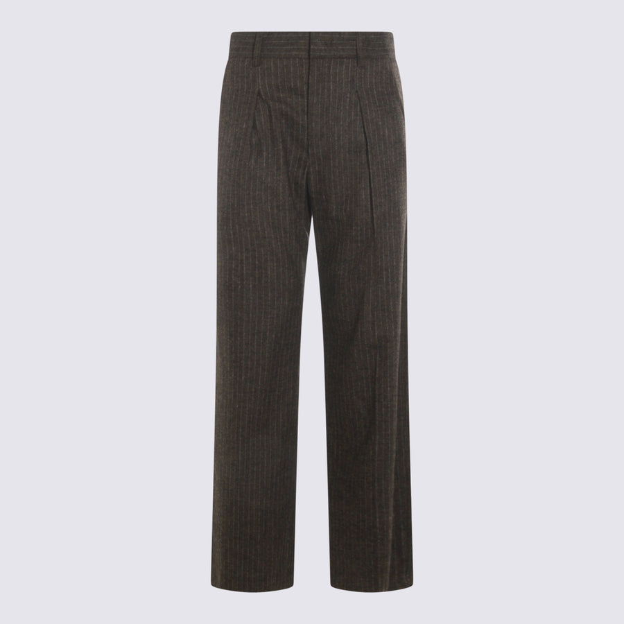 Isabel Marant 40% Wool trousers in bronze