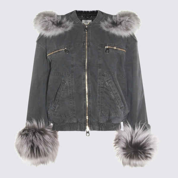 Blumarine 100% Cotton jacket in black