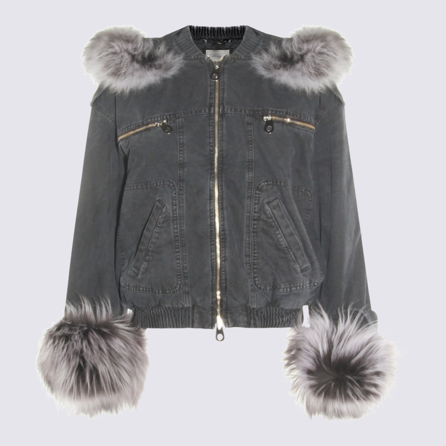 Blumarine 100% Cotton jacket in black