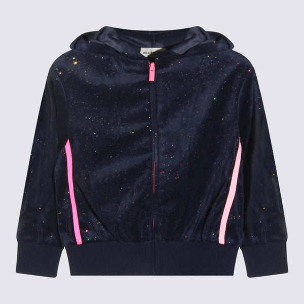 Billieblush 100% Polyester hoodie in navy