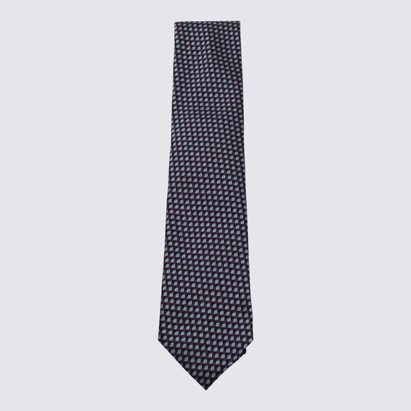 Zegna 100% Silk necktie in purple