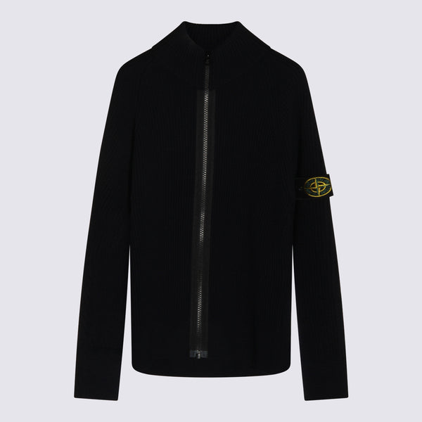 Stone Island 100% Wool sweater in navy