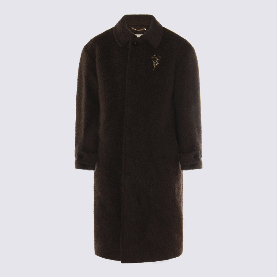 Golden Goose 55% Polyester coat in brown