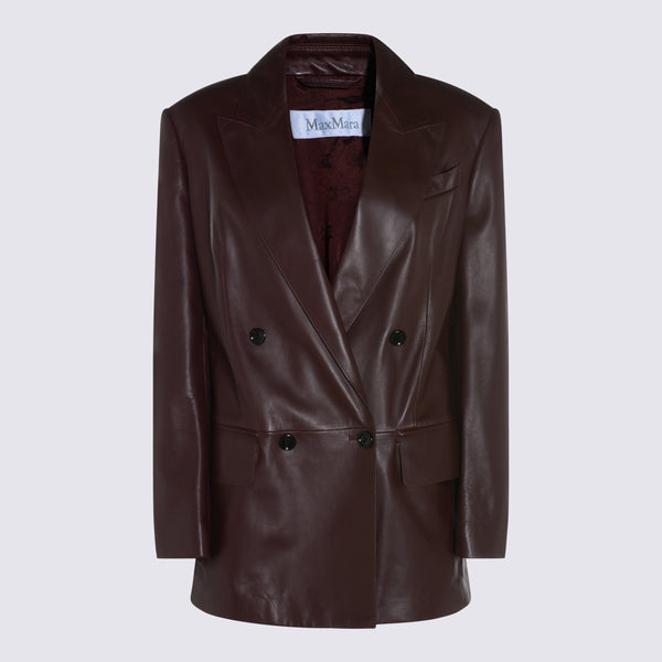 Max Mara 65% Acetate blazer in brown