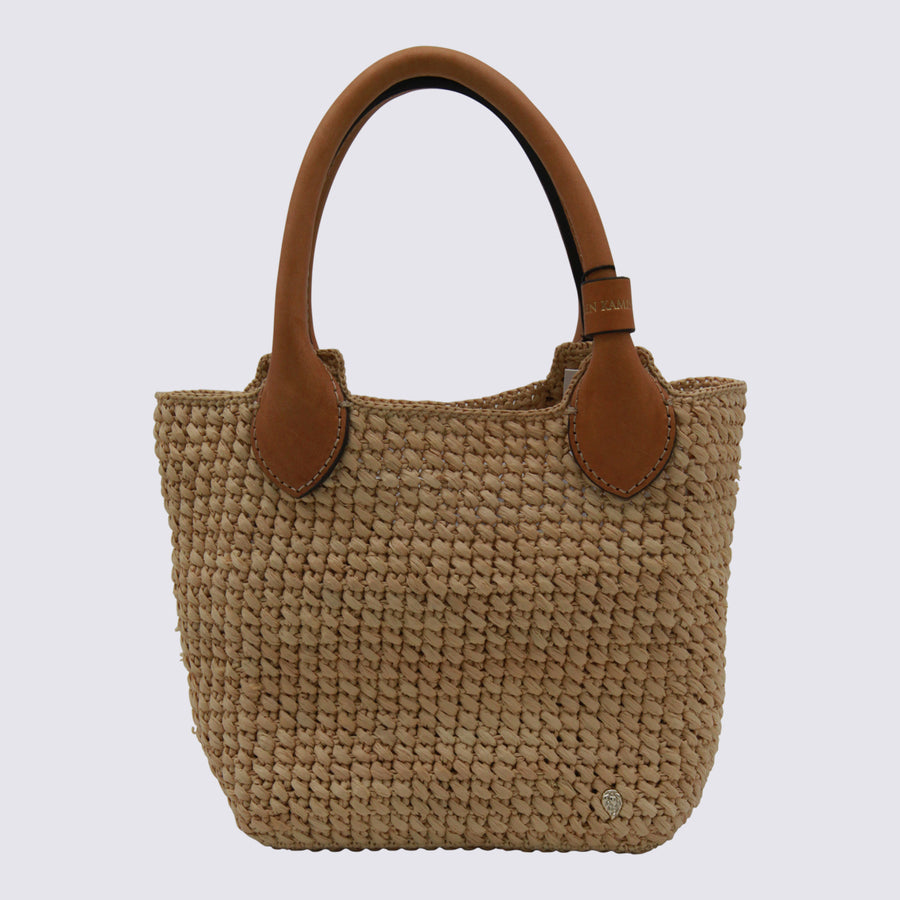 Helen Kaminski 100% raffia tote bag in beige