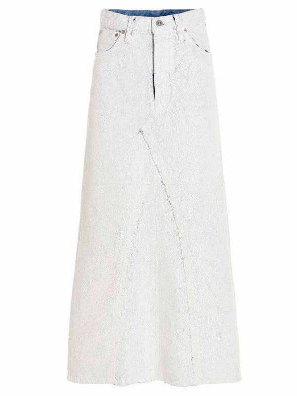 Maison Margiela بيانكيتو تنورة — أبيض