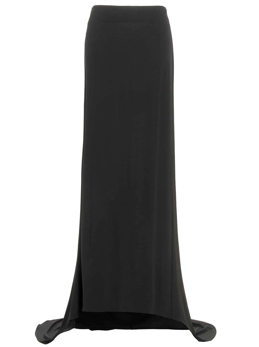 Magda Butrym Asymmetrical Long Skirt — Black