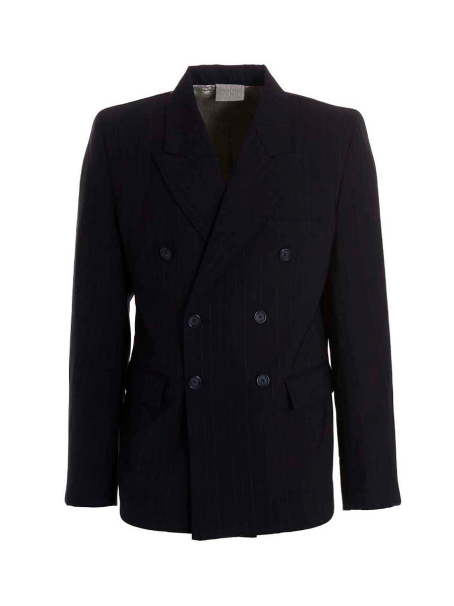 Vtmnts Tailored Virgin Wool Blazer — Black