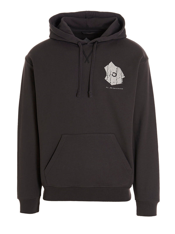 Objects Iv Life Cotton hoodie in charcoal