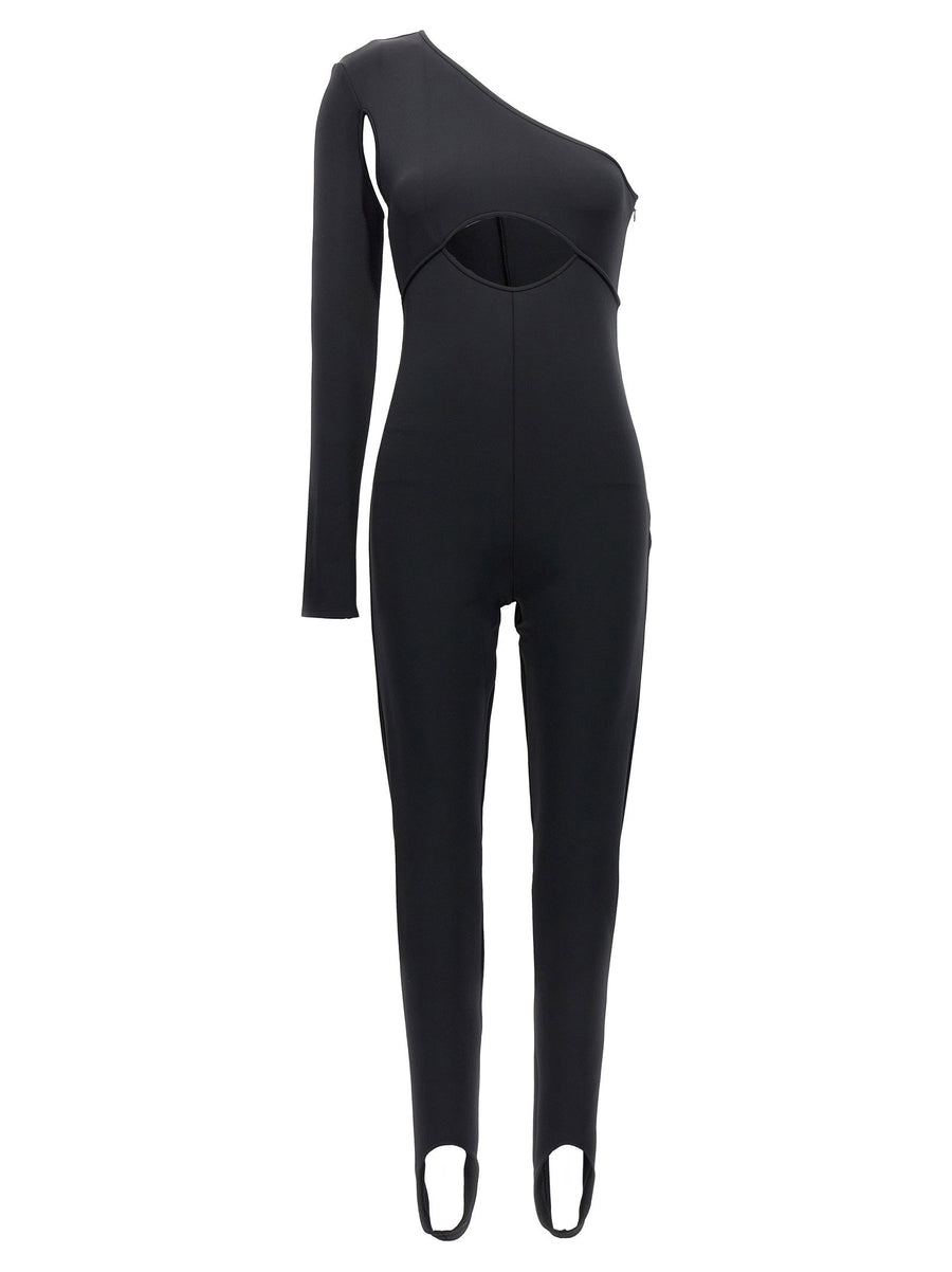 David Koma Cut-Out Scuba Bodysuit — Black