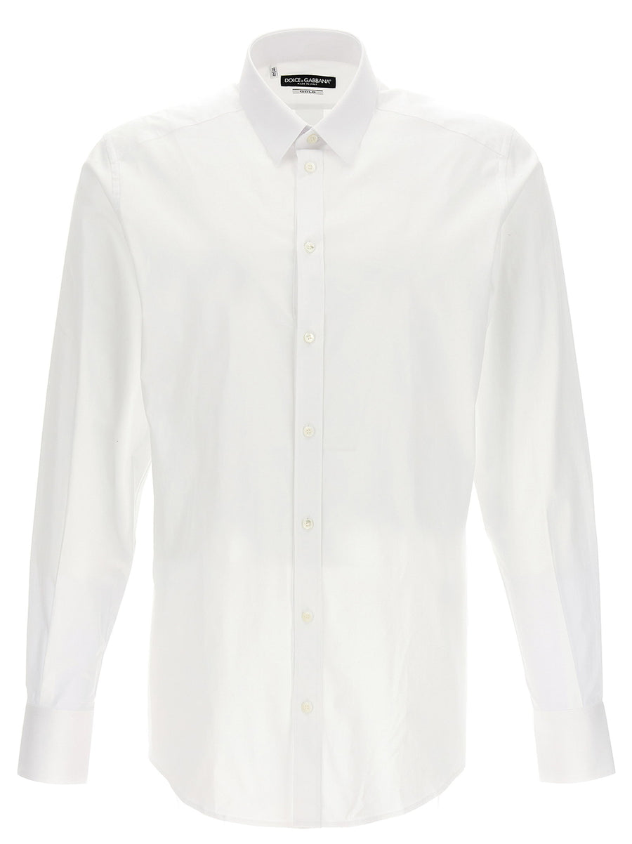 Dolce & Gabbana Stretch Cotton Shirt — White