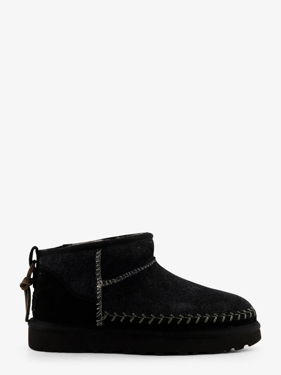 Classic Ultra Mini Biarritz Suede Ankle Boots Black