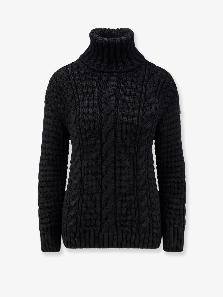 Crew-Neck Sweatshirt Black Viscose Sweatshirts