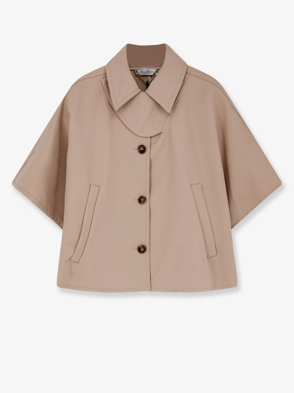Cotton Cape Beige Jacket