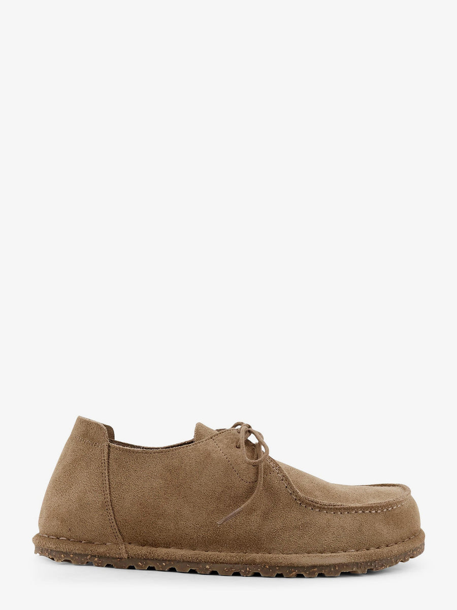 Lace-Up Suede Shoes Grey Leather