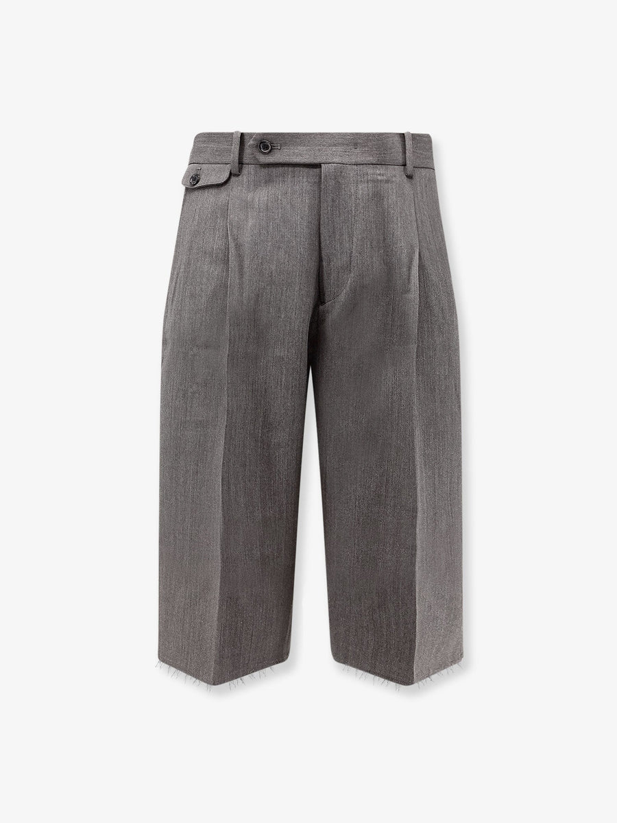 Wool Blend Bermuda Shorts Grey