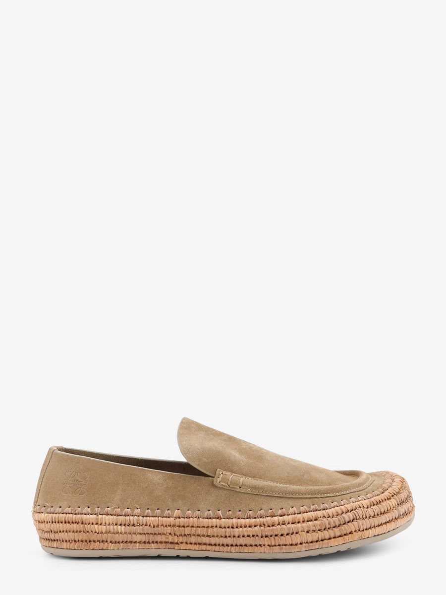 Loafers Rio Suede-Raffia Beige Suede/rubber