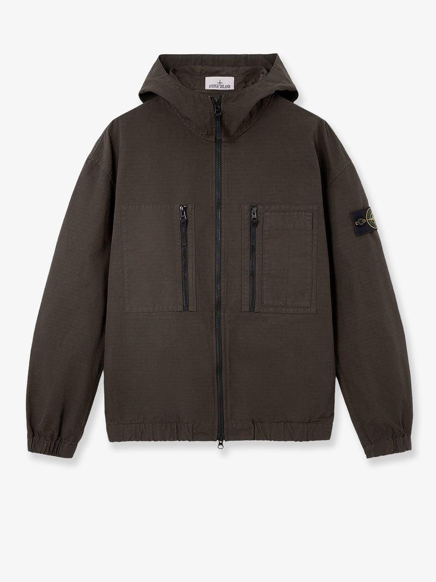 Jacket Hooded Organic Cotton Green