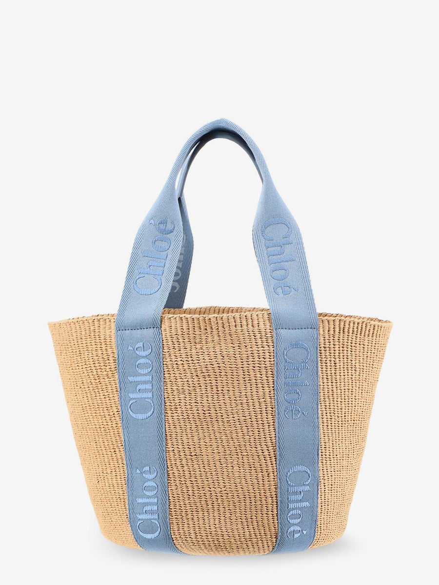 Shoulder Bag Woody Raffia Beige