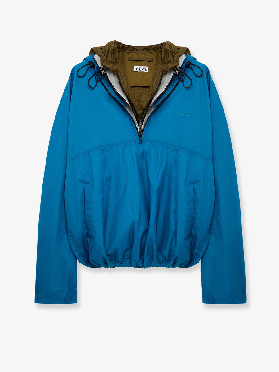 Anorak Windbreaker Blue Polyamide/polyurethane Jacket