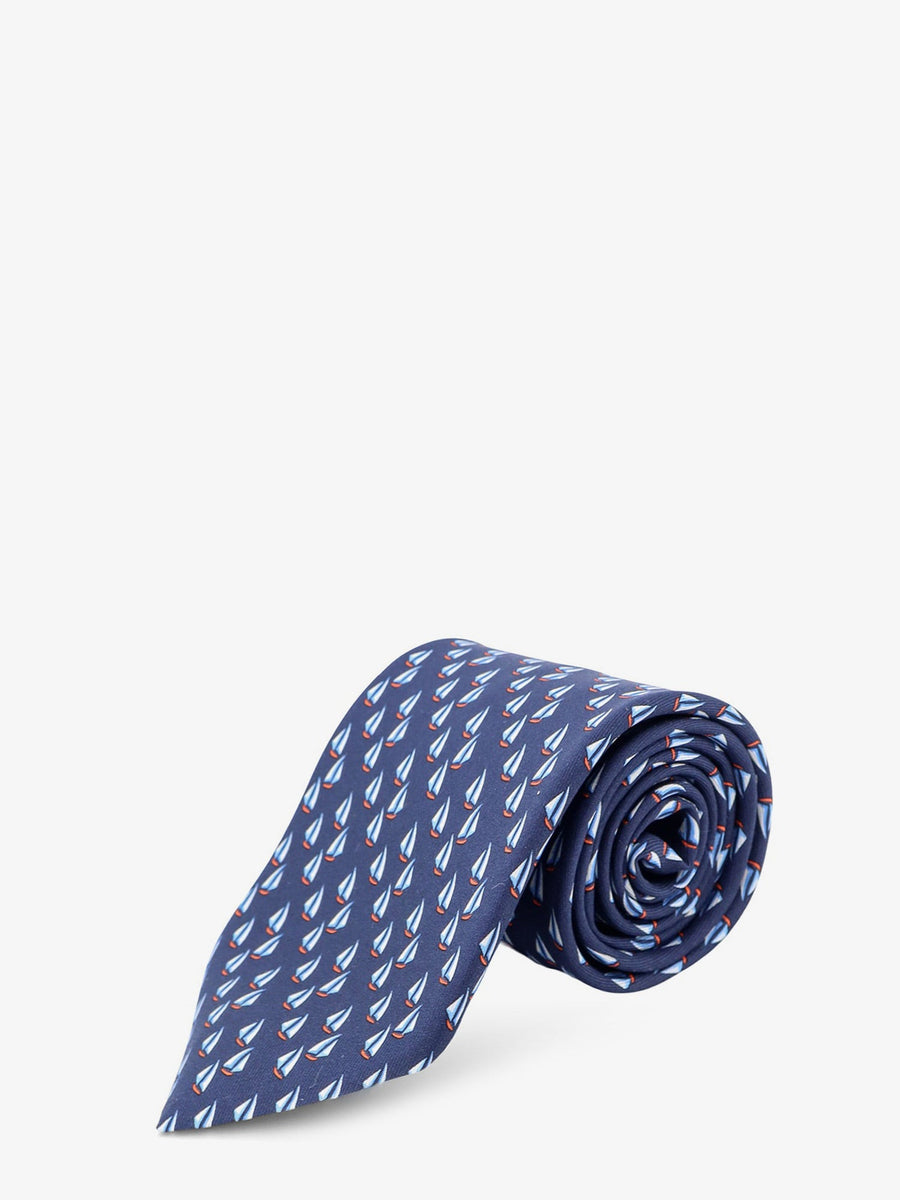 Silk Tie Catamarano Blue Ties & Bow