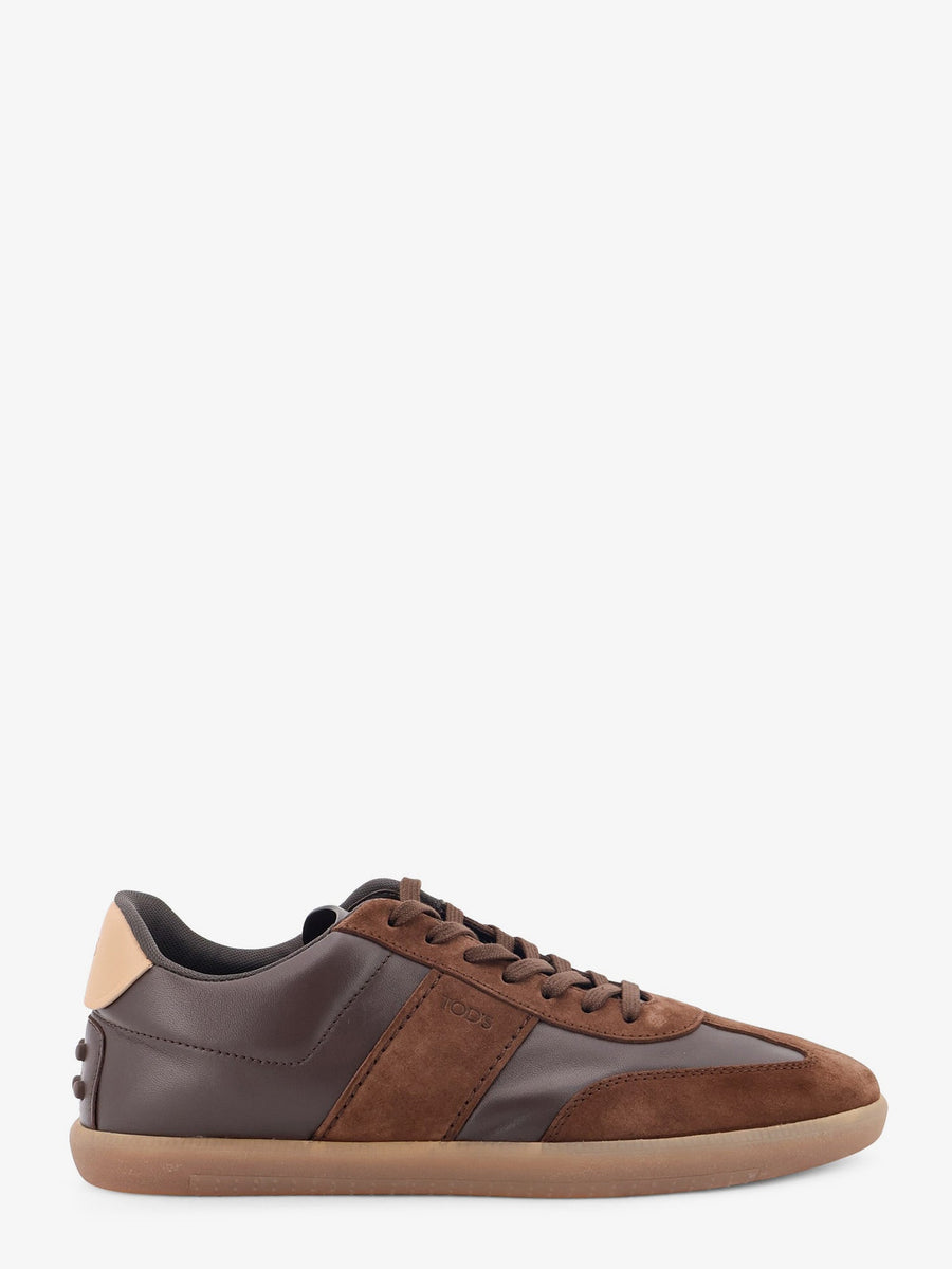 Sneakers Cassetta Leather And Suede Brown Leather/suede Trainers