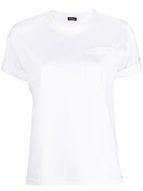 Kiton Cotton 100% t-shirt in white