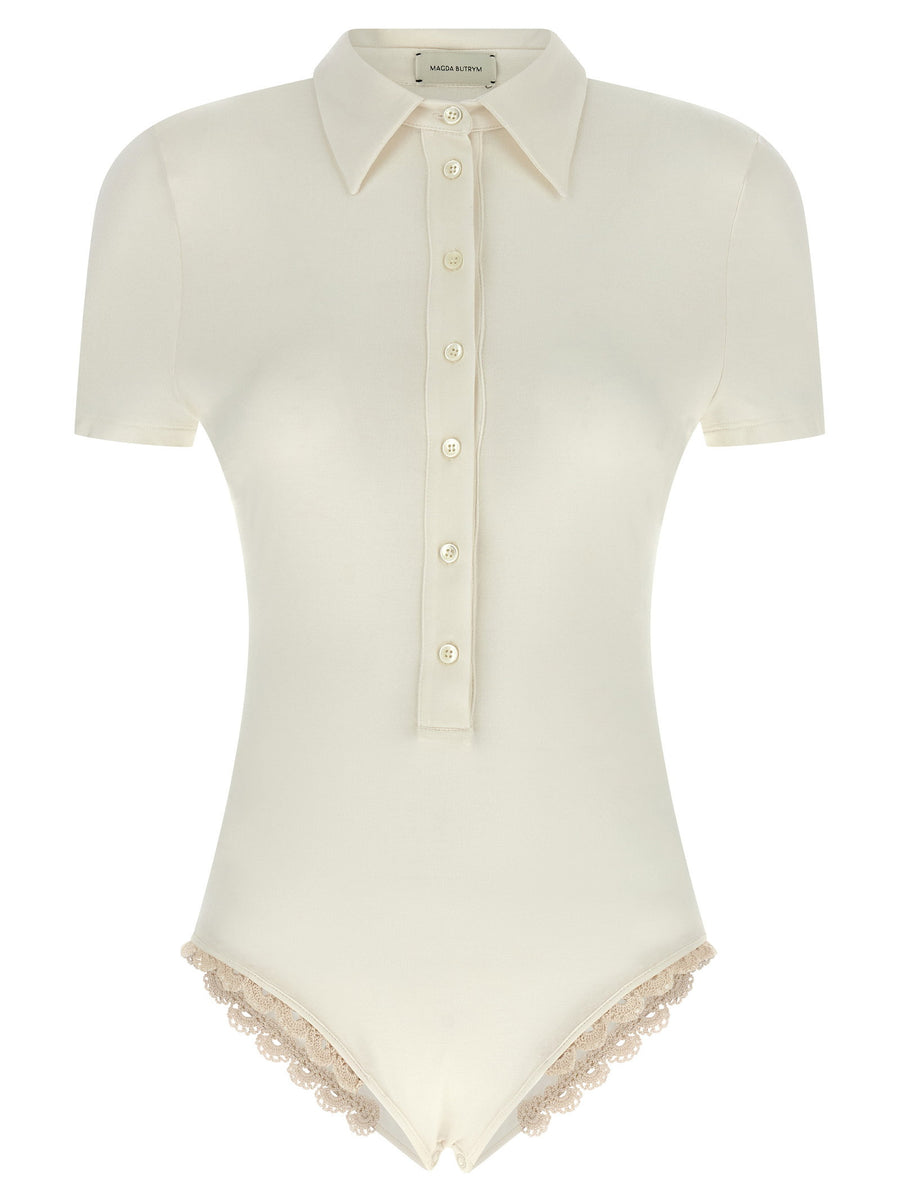 Magda Butrym Bodysuit — Cream