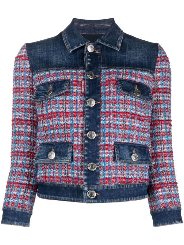 Dsquared2 Outer: Cotton 63% jacket in blue