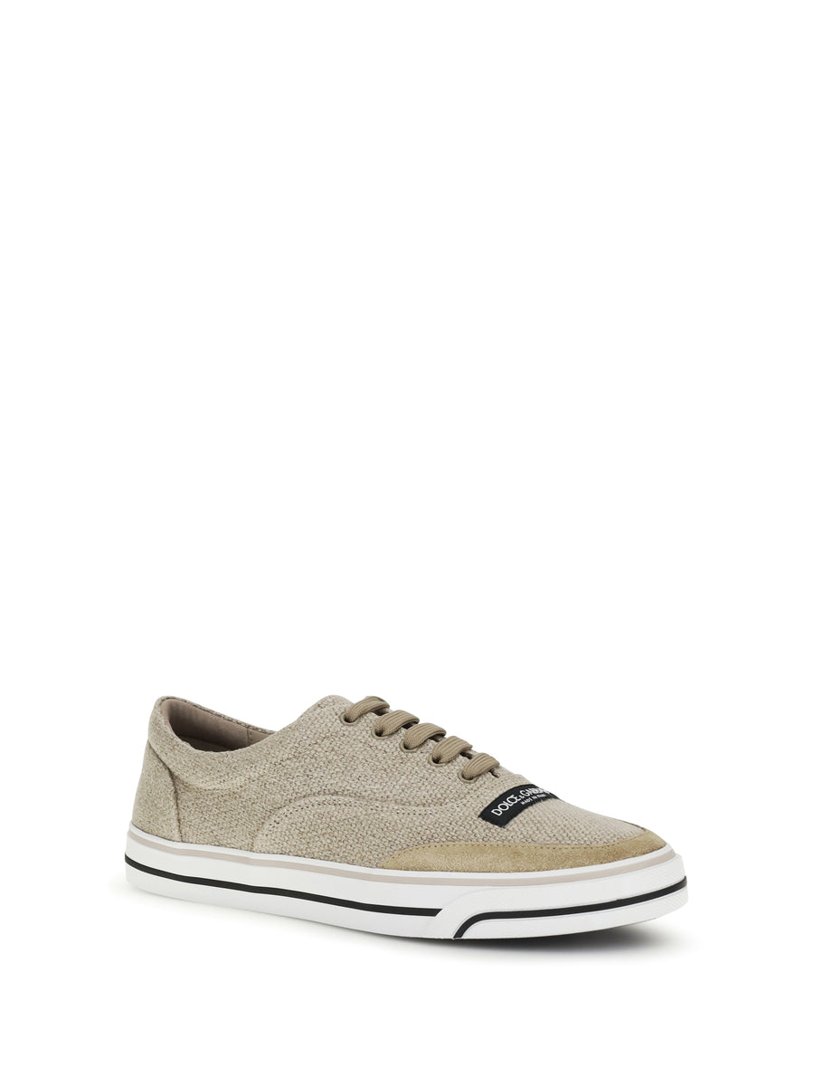 Sneakers Sailing Linen Beige Beige/camel Upper Trainers