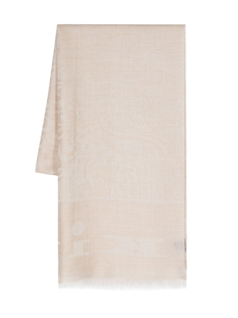Kiton Cashmere 35% scarf in beige