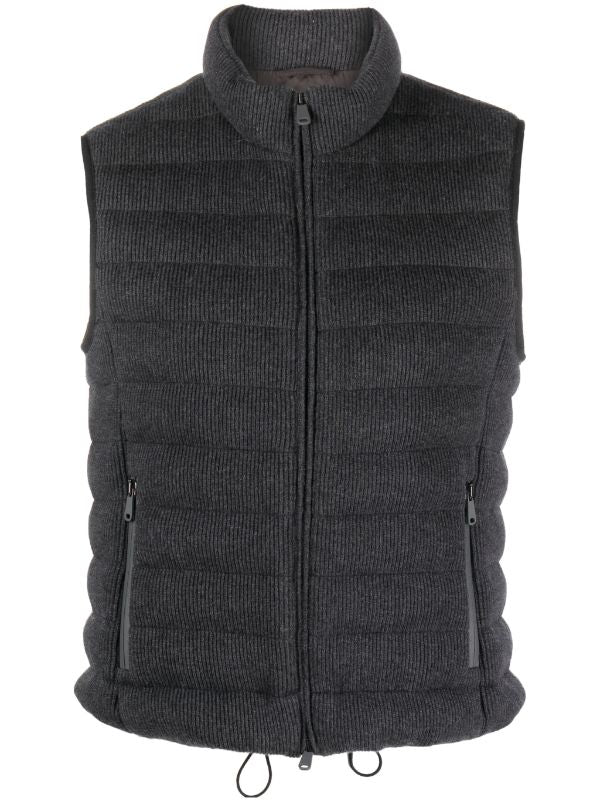 Brunello Cucinelli Outer: Cashmere 100% gilet in dark grey
