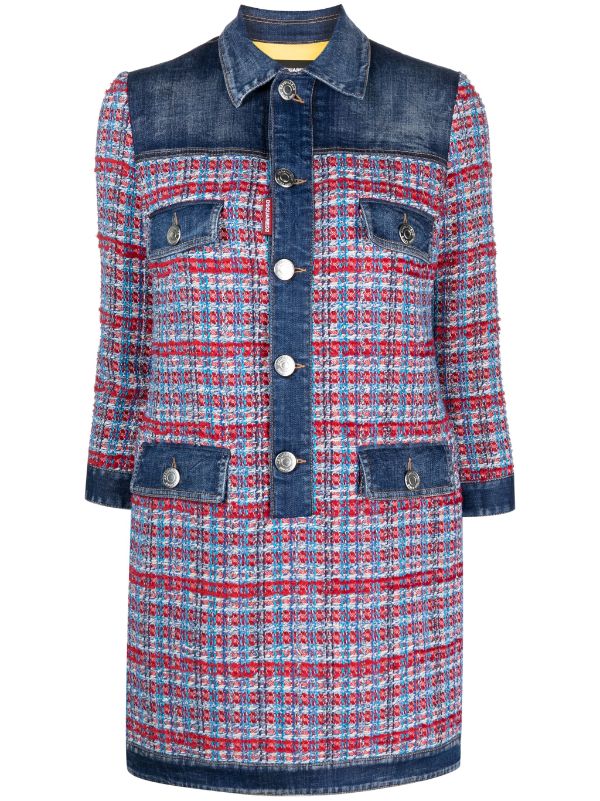 Dsquared2 Cotton 63% dress in indigo